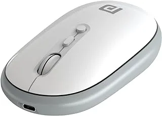 Portronics Toad II Wireless Optical Mouse with Dual Connectivity, Grey