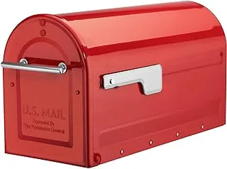 ARCHITECTURAL MAILBOXES 7900-7R-SR Boulder Mailbox, Red