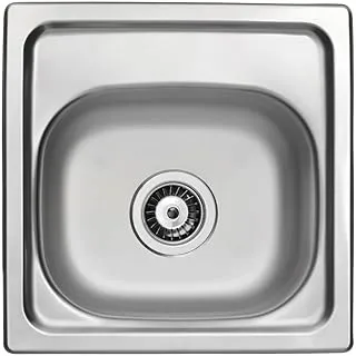 Tramontina California 38x38cm 15 FX Stainless Steel Inset Sink with Drainer