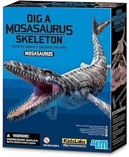 4M KidzLabs | Dig a Mosasaurus Skeleton | Resurrect a Skeleton of a Dinosaur | Dig and Discover the Bones of the Skeleton | For Kids Ages 8+