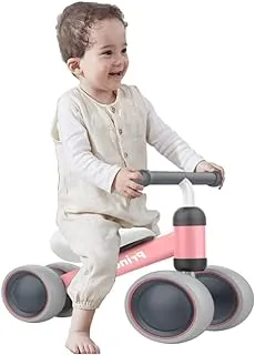 دراجة توازن للأطفال من كول بيبي، دراجة منزلقة للأطفال مع 4 عجلات، ألعاب ركوب للأطفال، سيارة توازن، سكوتر في الهواء الطلق لمدة 1-3 سنوات HXC01