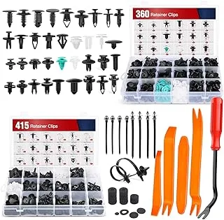 Nilight 820Pcs Car Push Retainer Clips & Auto Fasteners Assortment -36 Most Popular Nylon Bumper Fender Rivets and Fasteners Remover for Ford GM Toyota Honda Chrysler BMW Benz Nissan Subaru Audi Mazda