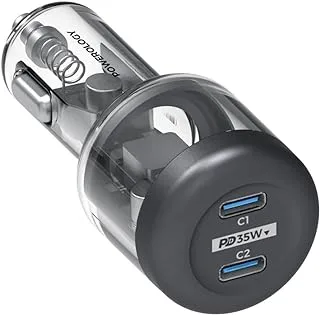 Powerology 35W PD Ultra-Quick Crystalline Series Car Charger