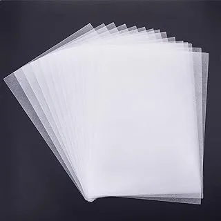 BPA 11x7.8” Heat Shrink Plastic Sheet, 15pcs Clear Frosted Shrinky Art Papers for Keychains Pendants Craft School Project Making