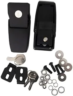 Rampage Locking Hood Catch Kit | Pair, Black | 76337 | Fits 2018-2022 Jeep Wrangler JL 2-Door