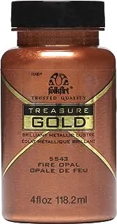 FolkArt Treasure Gold Brilliant Metallic Paint, 4 oz, Fire Opal