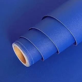 BPA Solid Color Royal Blue Wallpaper Peel and Stick Blue Contact Paper Decorative Self Adhesive Wall Paper Sticker for Table Accent Wall Easy to Clean Vinyl Film Removable Wall Coverings 12