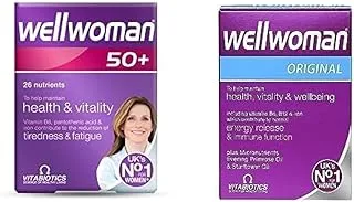 مجموعة فيتابيوتيكس: Wellwoman 50+ 30 قرصًا وWellman 30 قرصًا