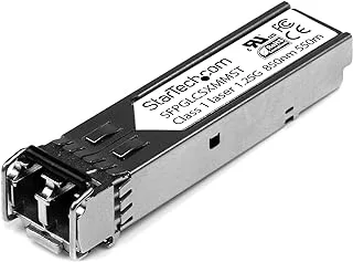 StarTech.com وحدة SFP متوافقة مع Cisco GLC-SX-MM - 1000BASE-SX - جهاز إرسال واستقبال بصري MMF متعدد الأوضاع 1 جيجابت - 1GE Gigabit Ethernet SFP - LC 550m - 850nm - Cisco IE3400، IE3300، IE3200 (SFPGLCSXMMST)