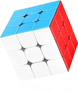 ECVV Speed Cube 3x3 Stickerless, Smooth Magic Cube 3x3x3, Professional Puzzle Cube, Brain Teasers Toys, Stocking Filler for Kids & Adults