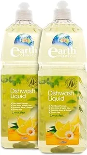 Earth Choice Dishwash Liquid, 1 Liter, Assorted Color/ Scent, Pack of 2