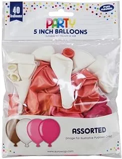 Fun House Balloons, Pink/White, 40 Pieces, 30930-Pc