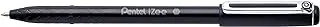 Pentel BX460-A IZee Ballpoint Pen with Cap and Metal Clip 1 mm Wide Nib Black