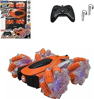 Lexibook Crosslander Glow in The Dark Radio Controlled Car Remote Control Rechargeable Electronic Action Game Orange/Black RC21