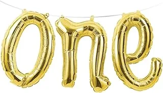 Rachel Ellen Creative Converting Balloon Banner, Gold 13