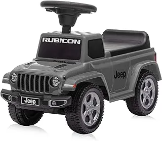 MOON Licensed Ride on JEEP Gladiator for Boys and Girls, 18-36 Months, 4 Wheels with Anti-Roll Over Stopper- Safe and Secure with Anti-Tipping Mechanism - Idea-Grey, MNSODMT17