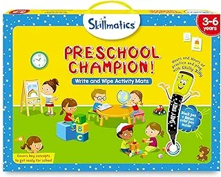 Skillmatics Educational Game - Preschool Champion, Kindergarten Learning Activity for Kids, Toddlers, Supplies for School/Classroom, Gifts for Girls & Boys Ages 3, 4, 5, 6