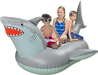 GoFloats 'Great White Bite' Shark Pool Float Party Tube - Inflatable Rafts, Adults & Kids