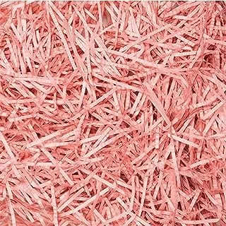 ECVV Paper Shreds Strands Eco-friendly Shredded Crinkle Confetti Crinkle Cut Paper Filling Shredded Paper for Gift Box Filling (PINK)