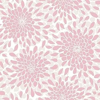 RoomMates Decor RoomMates RMK11479WP Pink Glitter Toss The Bouquet Peel and Stick Wallpaper