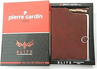 Pierre Cardin Elite Exclusive Ball Pen Gift Set | Comfortable Grip | Set of Ball Pen & A Diary | Smudge Free, Smooth Refillable Pen | Ideal For Gifting | Blue Ink, Pack Of 1