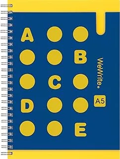 Foldermate 1 Subject Notebook with Penslot A5 |70 Sheets |Ruled Sheets, Perforated, 80gsm | Asstored Colors