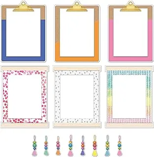 Carson Dellosa Creatively Inspired 17-Piece Classroom Display Bulletin Board Set, Colorful Clipboards, Frames, Bulletin Board Decorations, Inspirational Colorful Classroom Décor