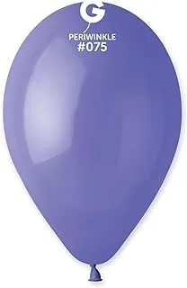 Gemar Standard Latex Balloon 100-Pieces, 12-inch Size, Periwinkle Colour