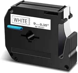 Melfi™ M-K221 Replacement for Brother P-Touch M Label Tape MK221 M221 Black on White 3/8