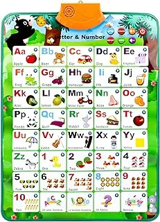 Luckits Electronic Interactive Alphabet Wall Chart, Educational Preschool Poster, Learn & Read ABC/123/Words, Best Educational Toy Kids Fun Learning Toys At Daycare, At Home, Preschool, Kindergarten
