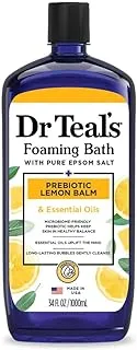 Dr. Teal's Foaming Bath with Pure Epsom Salt Prebiotic Lemon Balm 1000ML