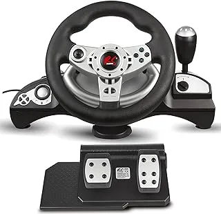 NanoRS RS700 8 in 1 Steering Wheel Compatible with PS4 / PS3 / XBOX ONE/PC (X-Input/D-Input) / Android