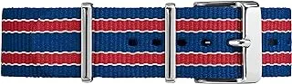 Timex Double-Layer 20mm Slip-Thru Strap Blue/Red Nylon