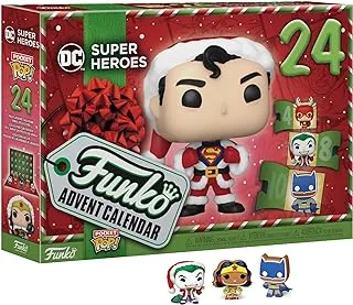 Funko Advent Calendar: DC 2023 - Superman - DC Comics - 24 Days Of Surprise - Collectable Vinyl Mini Figures - Mystery Box - Gift Idea - Holiday Xmas for Girls, Boys & Kids - Christmas Countdown