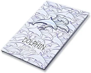 FIS Hard Cover Notebook, 96 Sheets A5 Dolphin Design 2 Pack Of 5 -FSNBHCA596-DOL2