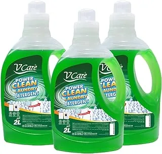 V Care Laundry Detergent Liquid | 2 Litre - Pack of 3 | White Tulip | Advanced Cleaning Power | Long-Lasting Fragrance | Suitable for All Washing Machines