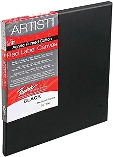 Fredrix TARA Black Stretched Canvas 3/4 Bar (16 x 20) or (40.64 x 50.80 cm