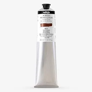 Vallejo 17311 Acrylic Artist Paint Tube 200 ml, Burnt Sienna