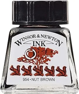 Winsor & Newton Drawing Ink, 14ml Bottle, Nut Brown