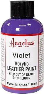 Angelus Acrylic Leather Paint, 4 Fl Oz (Pack of 1), Violet