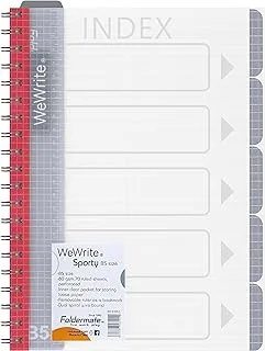 Foldermate 5 Subject notebook B5 |150 Sheets |Perforated, Ruled, 80gsm | Asstored Colors