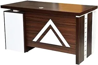 Karnak Wooden Executive Office Desk with Drawers, Modern Home Office Melamine Desk Corner Computer Workstation Table -Model No:6595-88