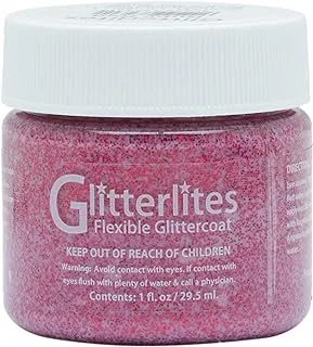 Angelus Flexible Glittercoat Glitter Paint, Ruby Red