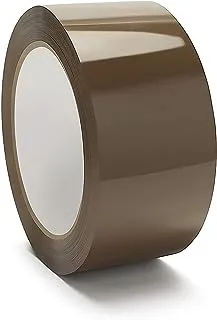 Heavy Duty Brown Packing Tape 5 cm Wide x 91.4 Ms Shipping, Office and Storage, Commercial Grade Carton Sealing Adhesive Industrial Tape - 1 BOPP Tape