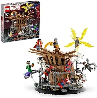 LEGO® 76261 Marvel Spider-Man Final Battle Set, Recreate Spider-Man: No Way Home Scene with 3 Peter Parkers, Green Goblin, Electro, Sandman, Doctor Strange Minifigures, Gift Toys for Kids