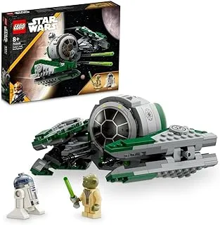 LEGO 75360 Star Wars Yoda's Jedi Starfighter Building Toy, The Clone Wars Vehicle Set with Master Yoda Minifigure, Lightsaber and Droid R2-D2 Figure- ‎Multicolor