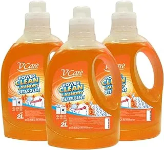 V Care Laundry Detergent Liquid | 2 Litre - Pack of 3 | Fresh Blossom | Advanced Cleaning Power | Long-Lasting Fragrance | Suitable for All Washing Machines