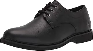 حذاء رجالي من Hush Puppies Detroit Pt Oxford، جلد أسود، عرض 25.4 سم