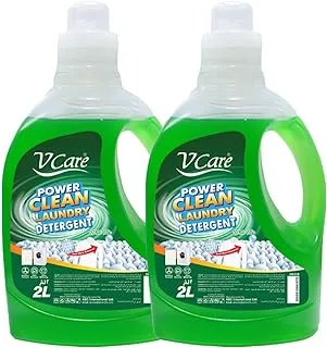 V Care Laundry Detergent Liquid | 2 Litre - Pack of 2 | White Tulip | Advanced Cleaning Power | Long-Lasting Fragrance | Suitable for All Washing Machines