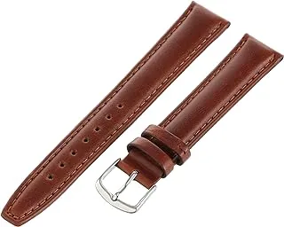 Hadley-Roma Men's MSM881XA-160 16-mm Black Oil-Tan Leather Watch Strap